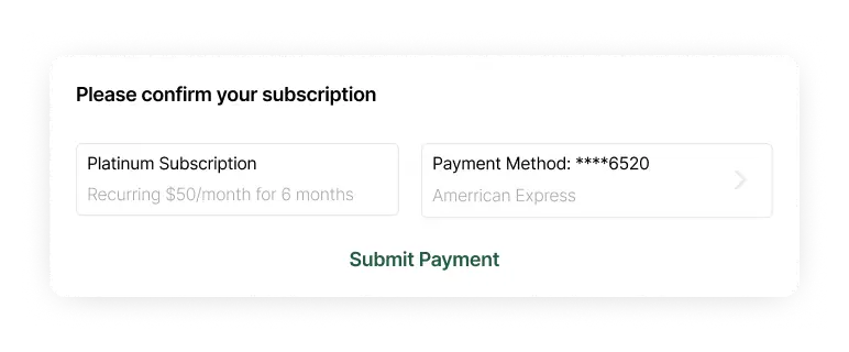 Subscription Modal for Users